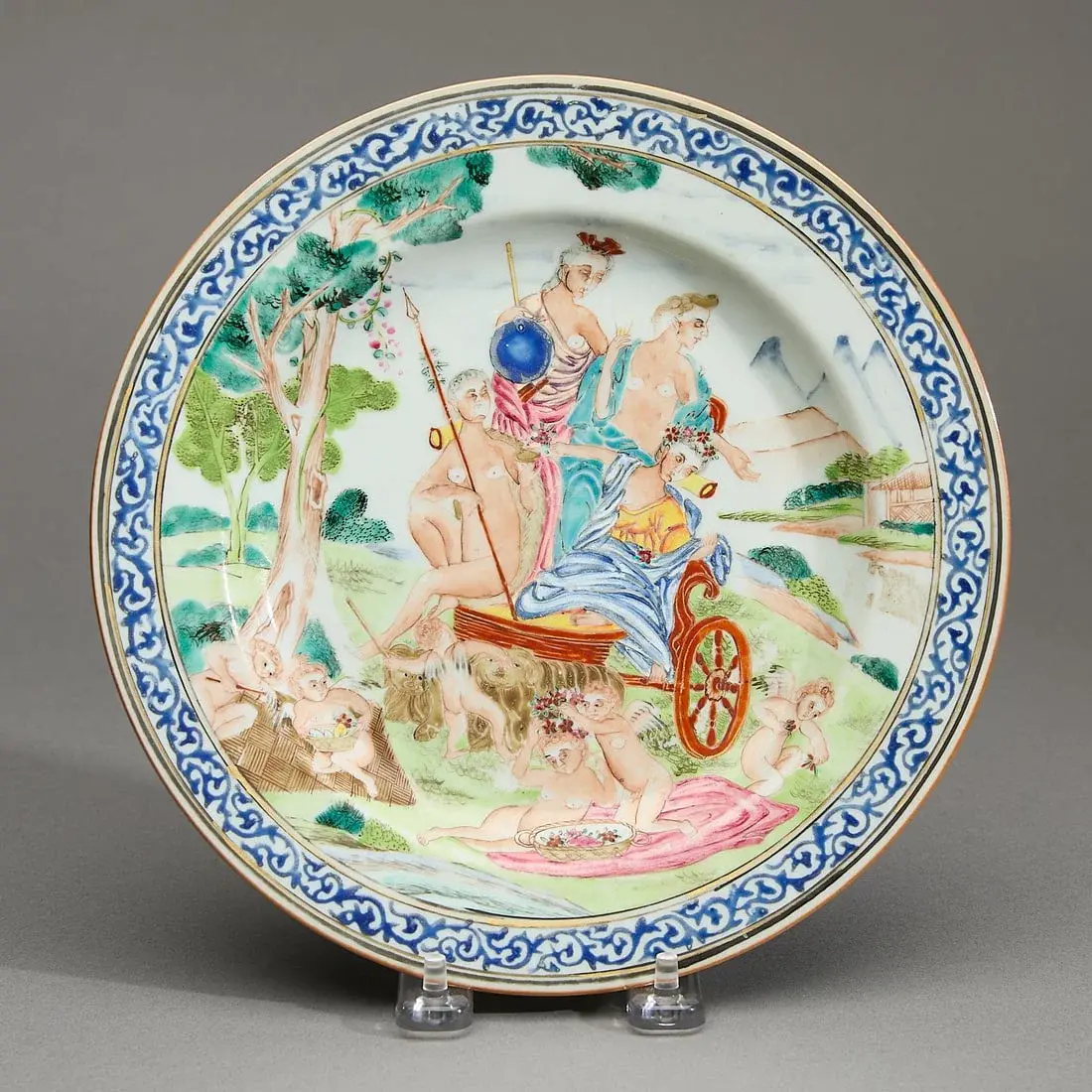 European Subject Four Elements Plate
