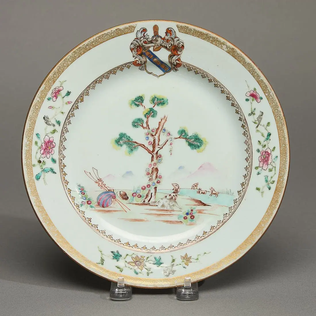 Armorial Valentine's Pattern Plate - Hesketh