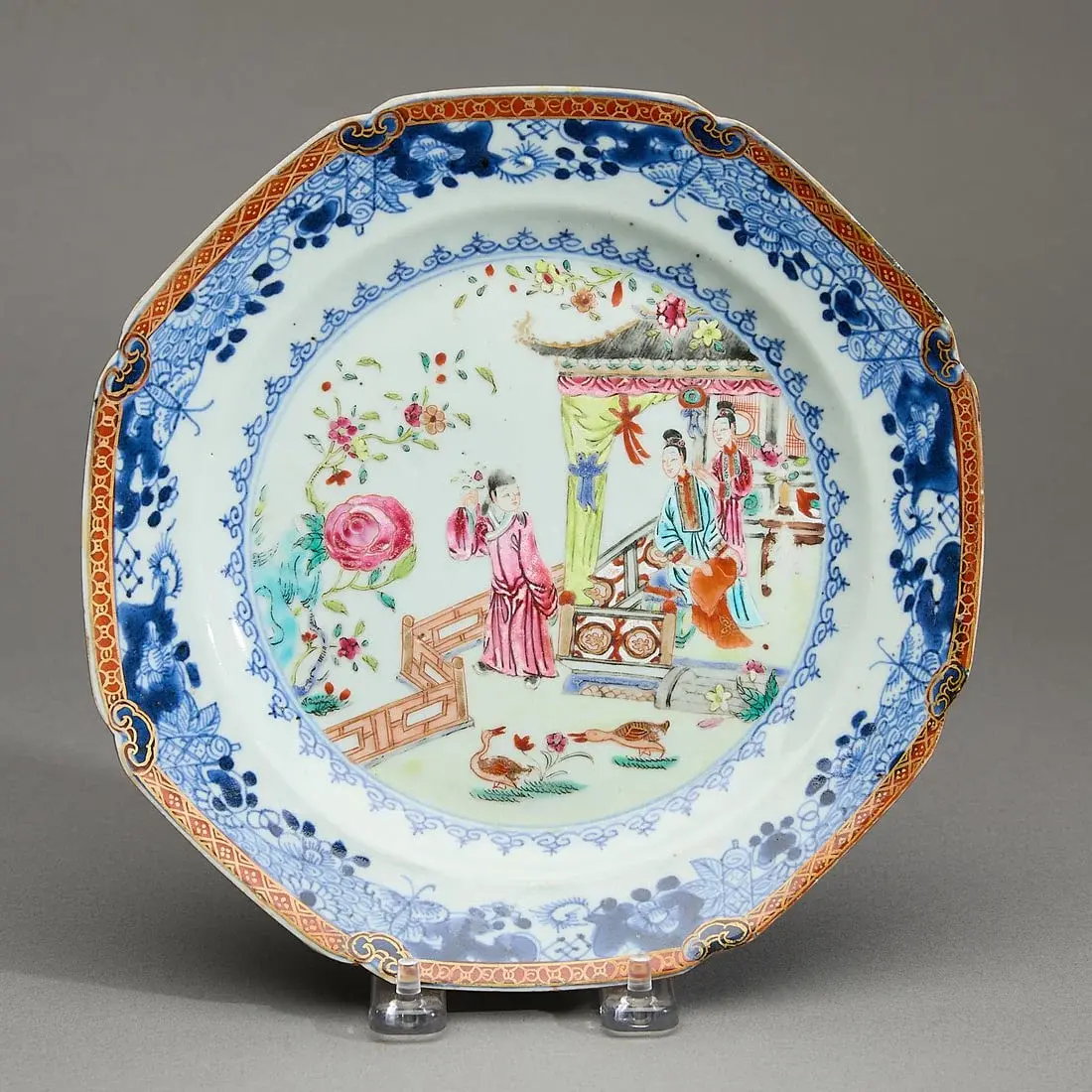 Chinese Export Romance Plate