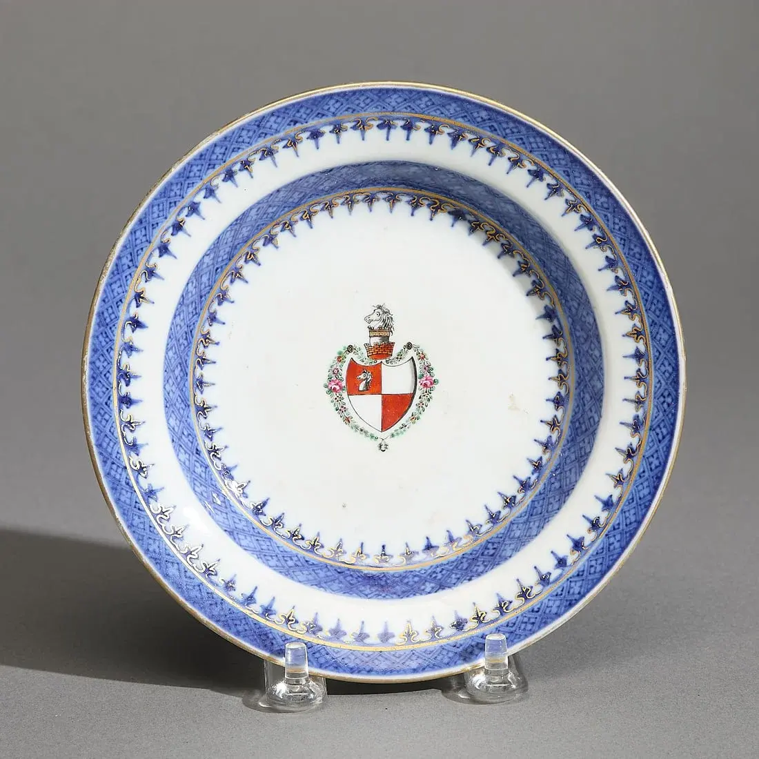 Armorial Blue Fitzhugh Dessert Dish