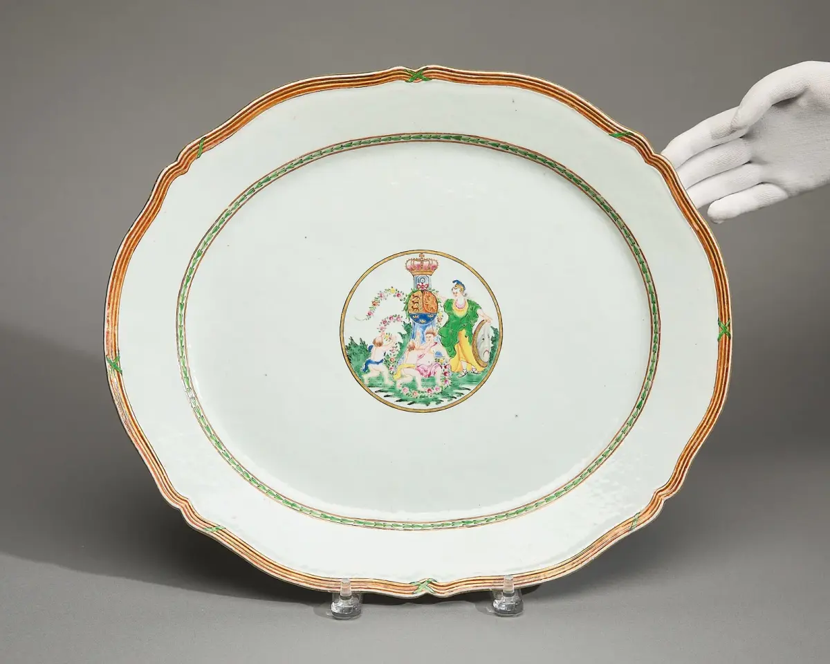 Large Armorial Danish Market Platter
