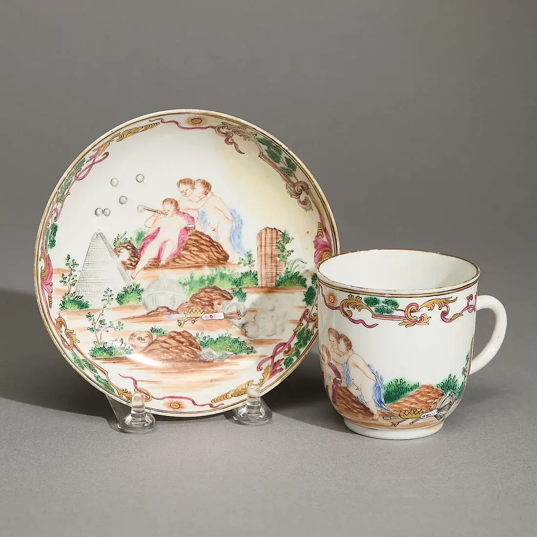 Export European Subject Coffee Cup & Saucer