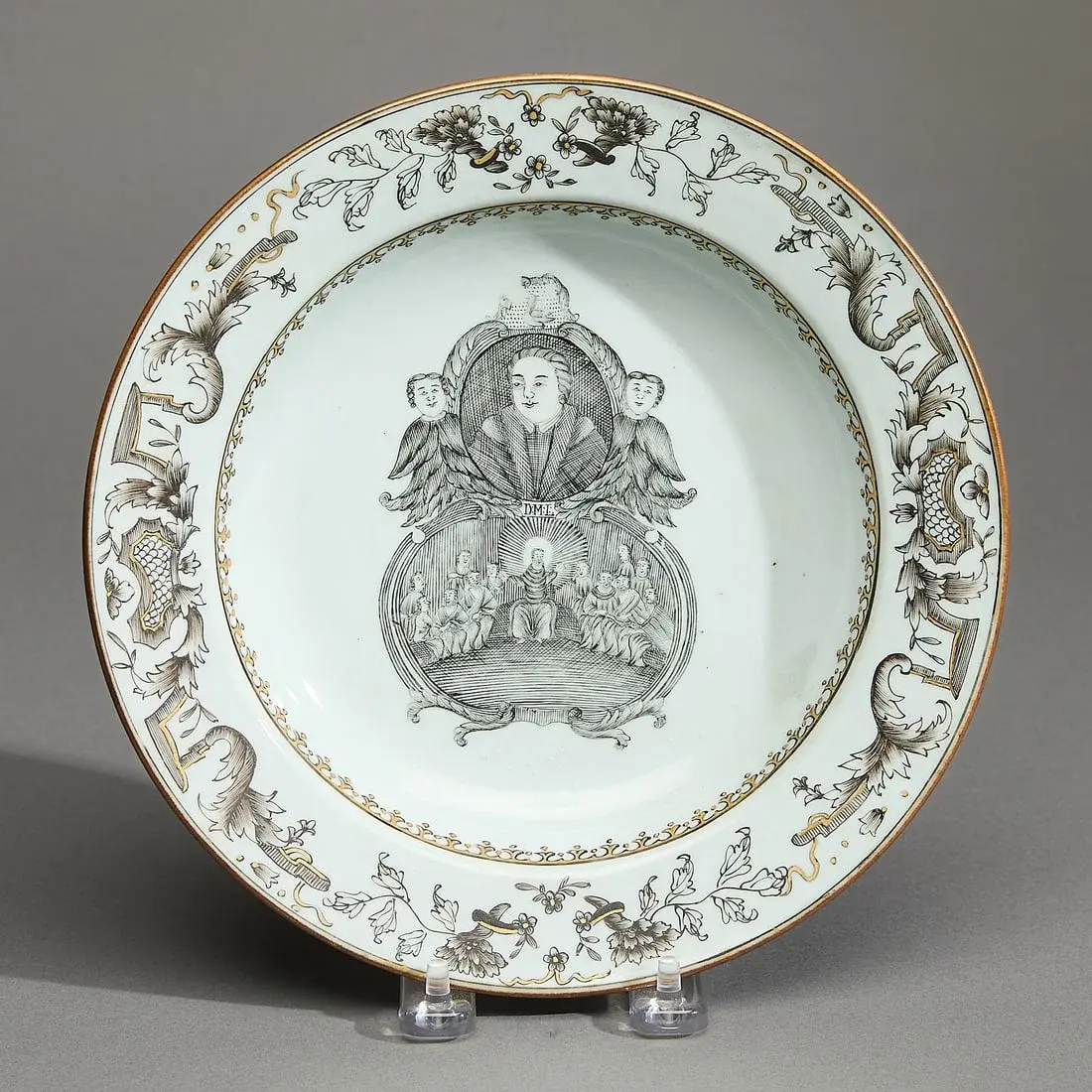 Chinese Export Martin Luther Soup Plate