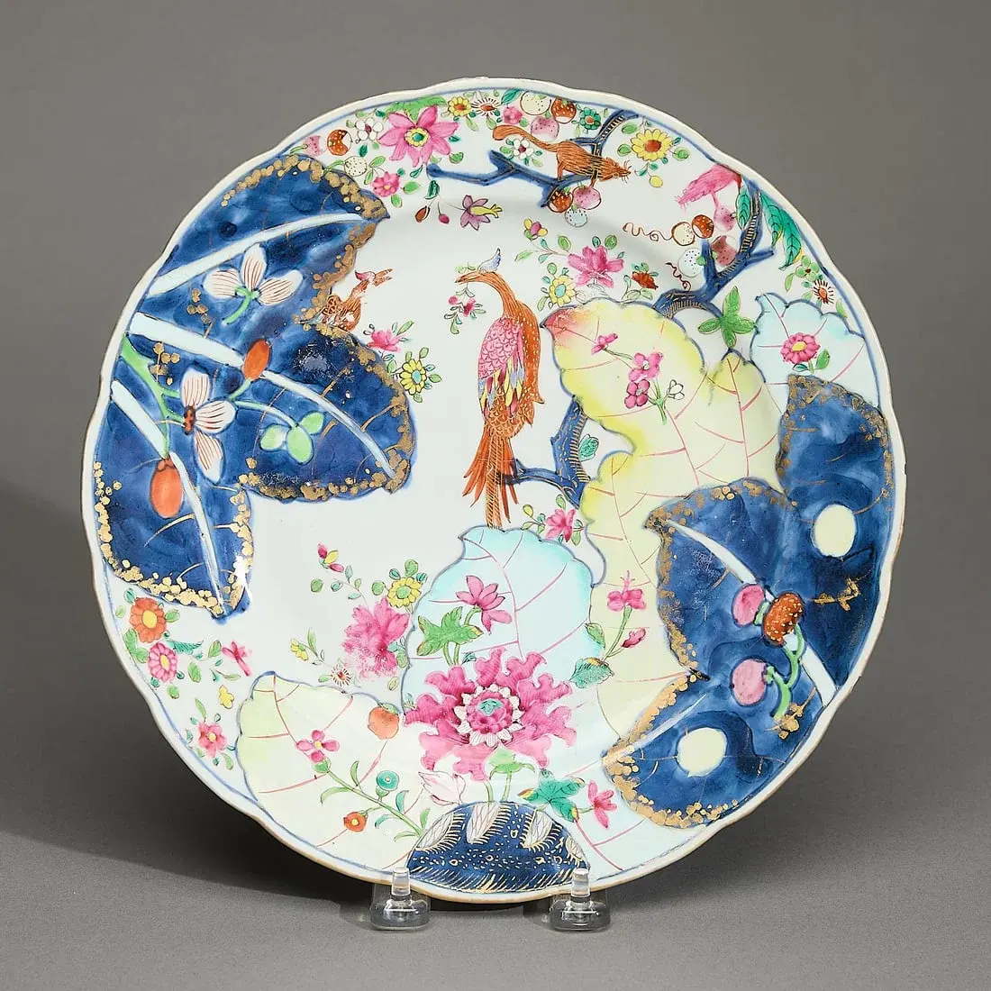 Large Tobacco Leaf Plate ca. 1770