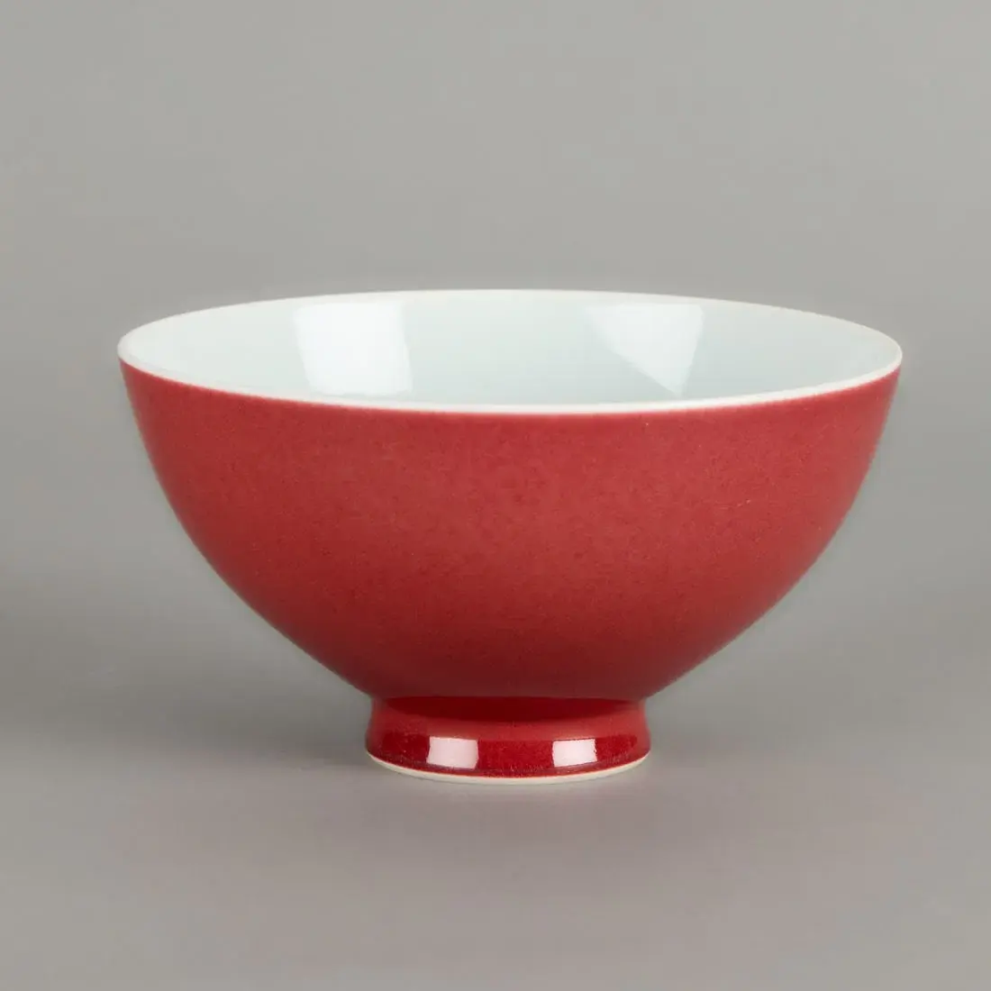 Chinese Qing Copper-Red Glazed Porcelain Bowl