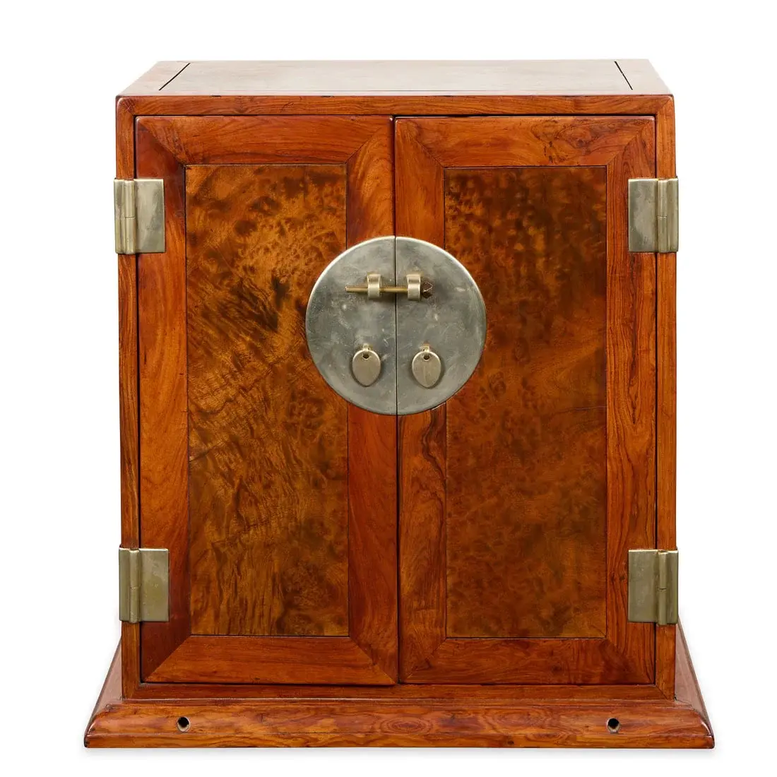 Chinese Qing Burl & Huanghuali Scholar's Cabinet