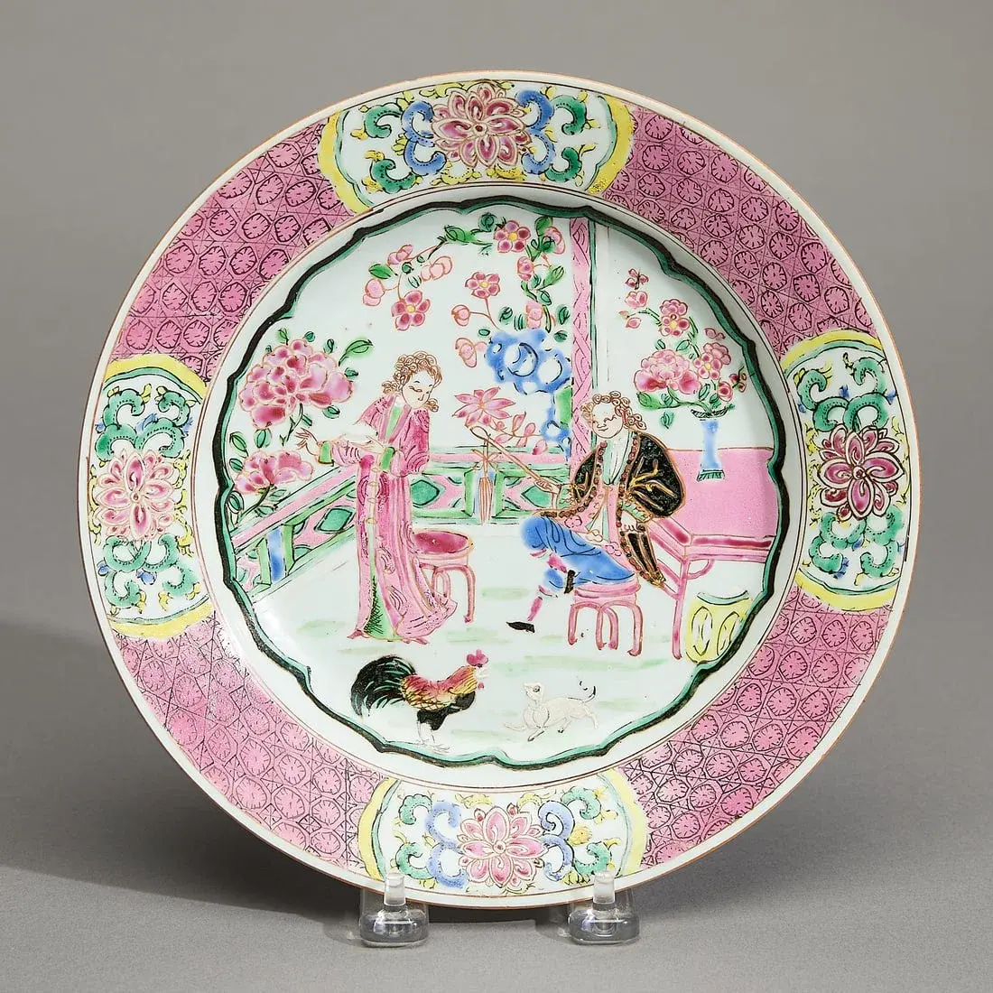 Chinese Export European Subject Plate