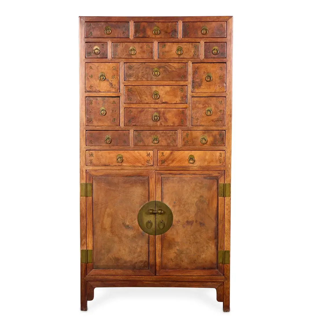 Chinese Qing Huanghuali Rosewood Apothecary Chest