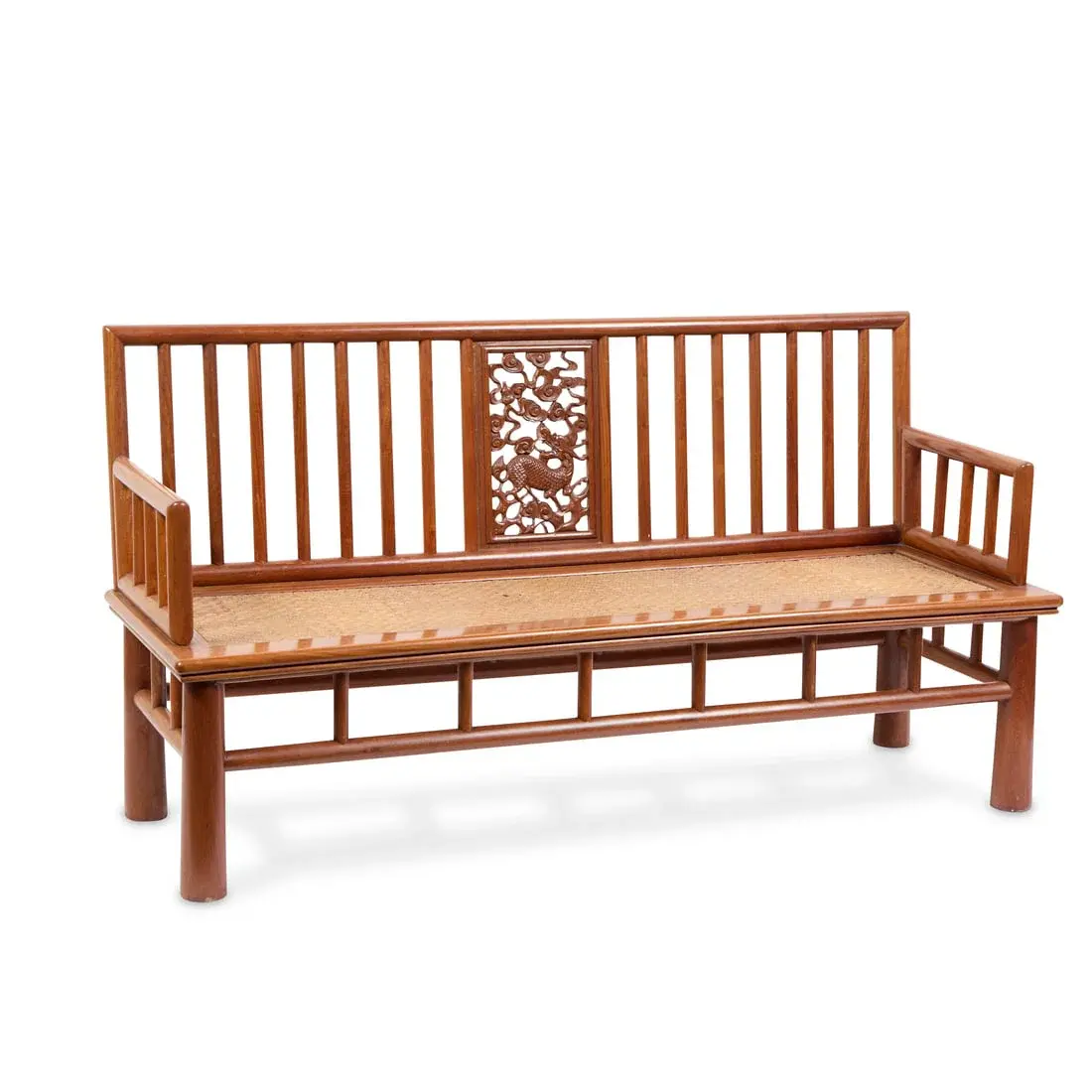 20th c. Chinese Qing Dynasty Huanghuali Bench