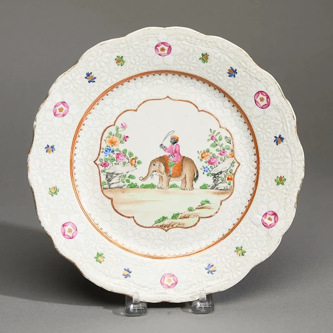 Chinese Export Indian Market Elephant Plate