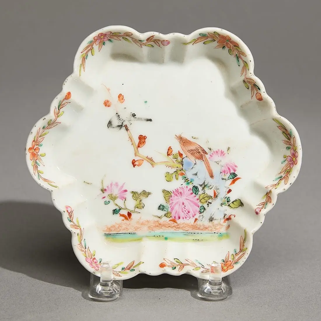 Chinese Export Hexafoil Teapot Stand