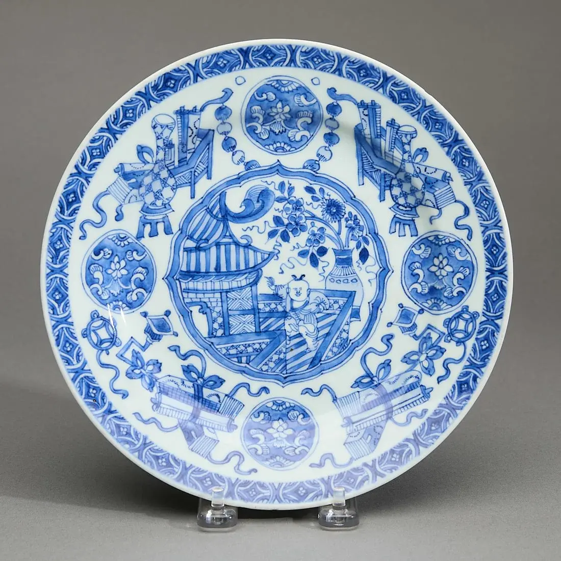 Chinese Export Blue & White Plate