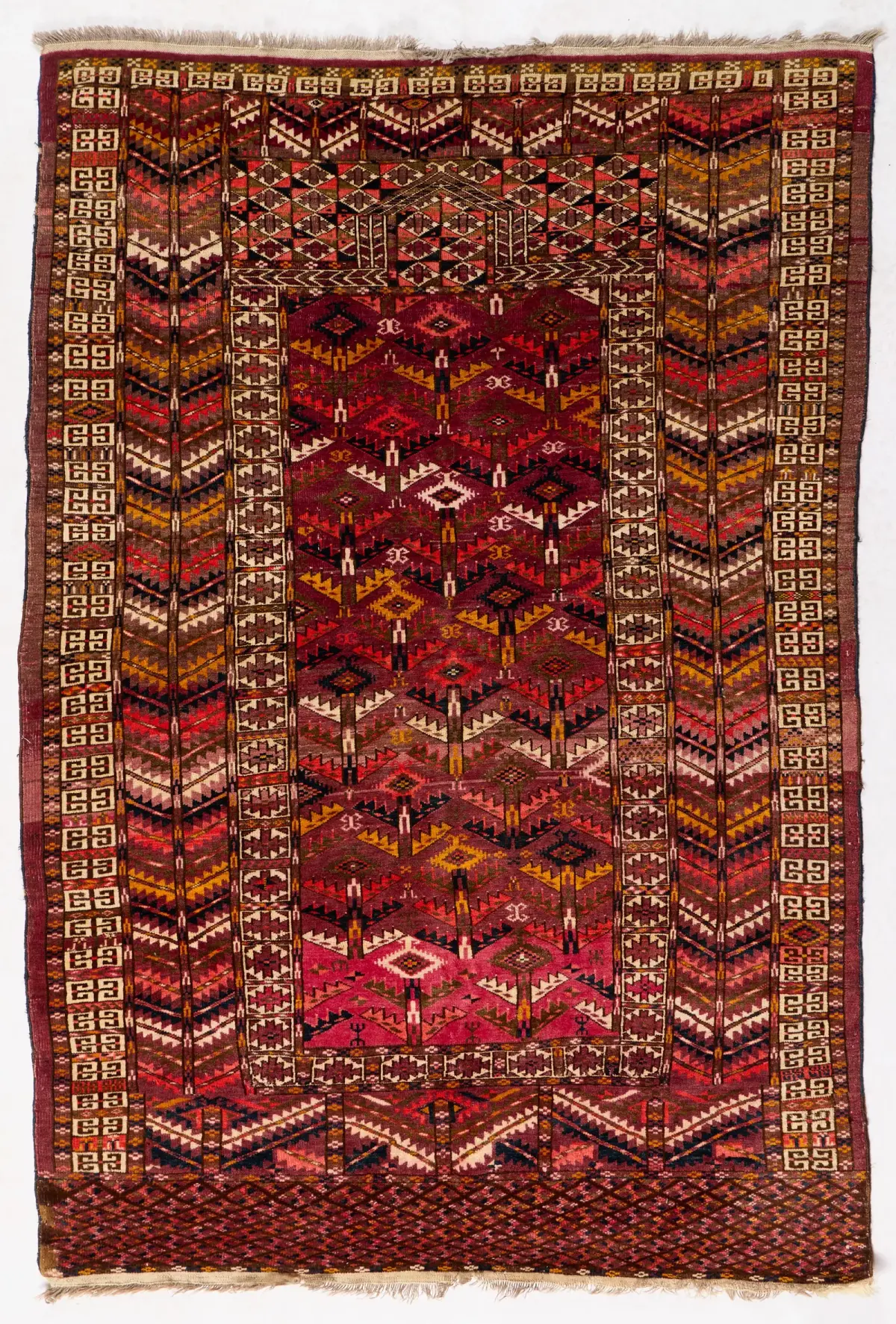 Tribal Yomut Ensi Flatweave Rug 6'6"x4'6"