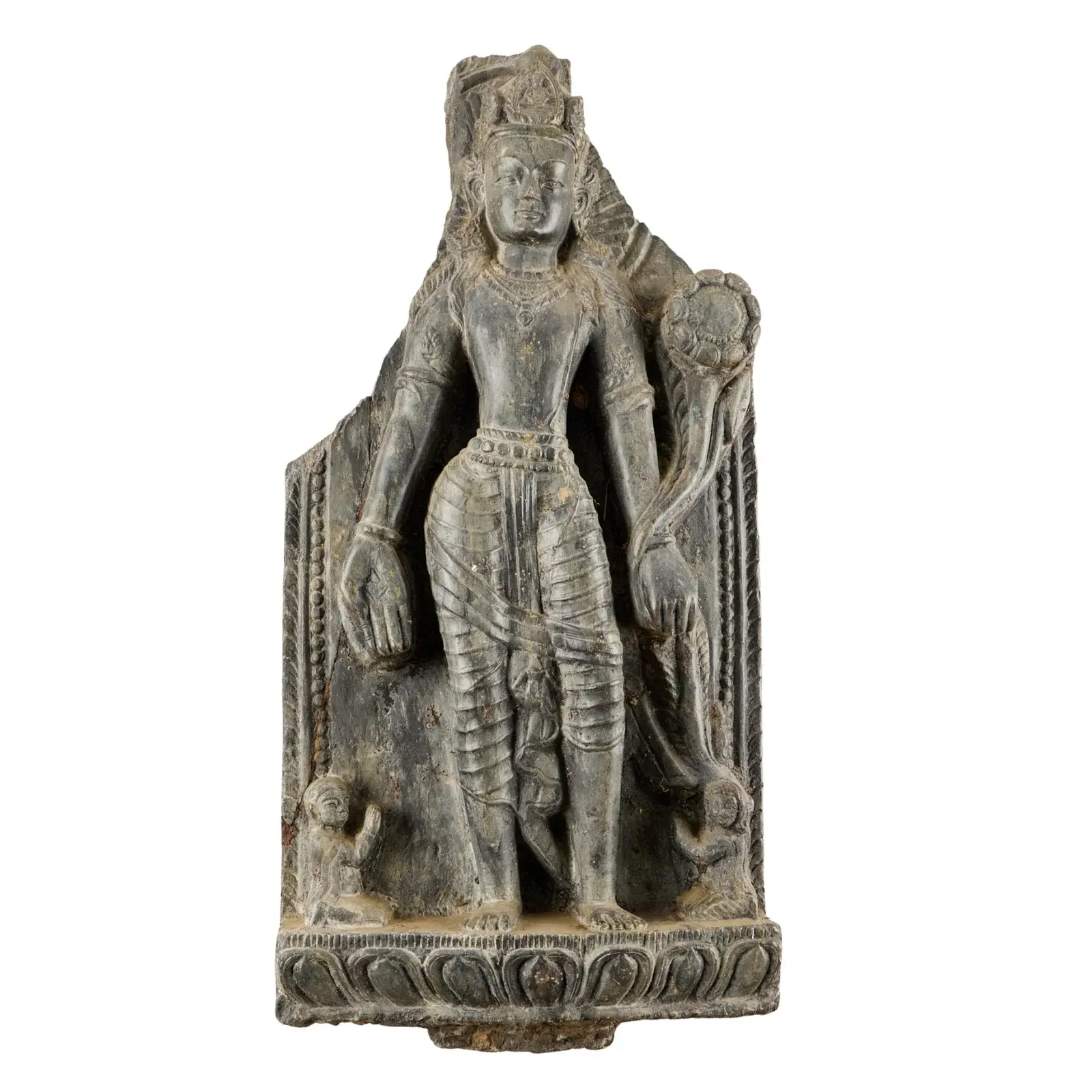 10th c. Nepali Carved Stone Avalokitesvara Stele