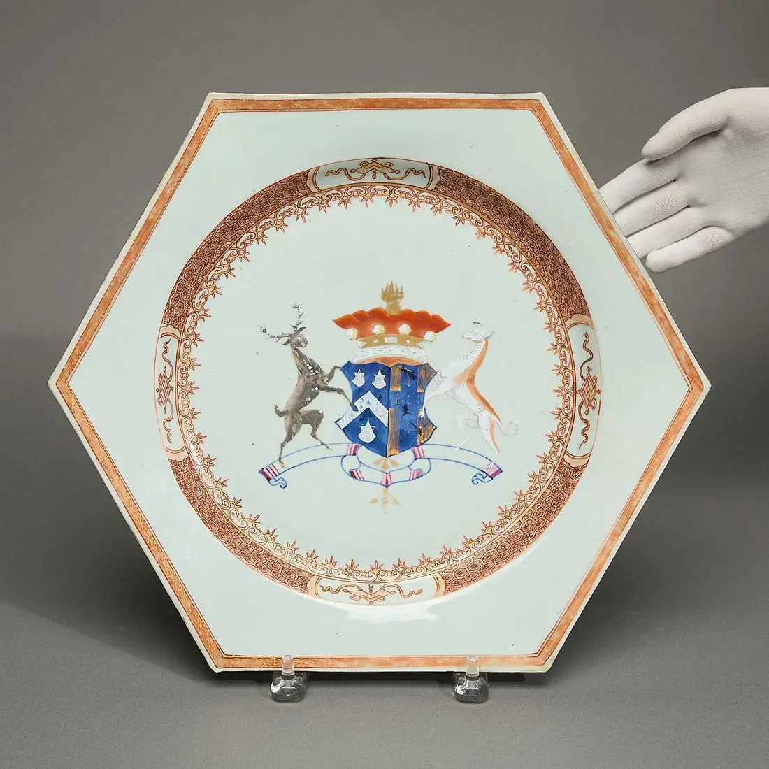 Early Export Armorial Hexagonal Charger - Townshend