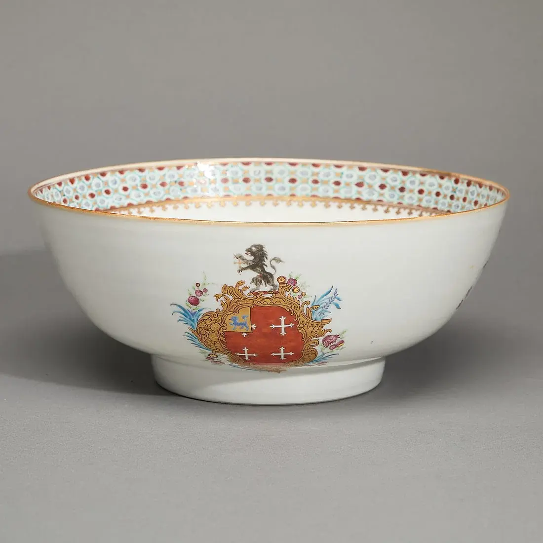 Chinese Export Armorial Punch Bowl - Chase