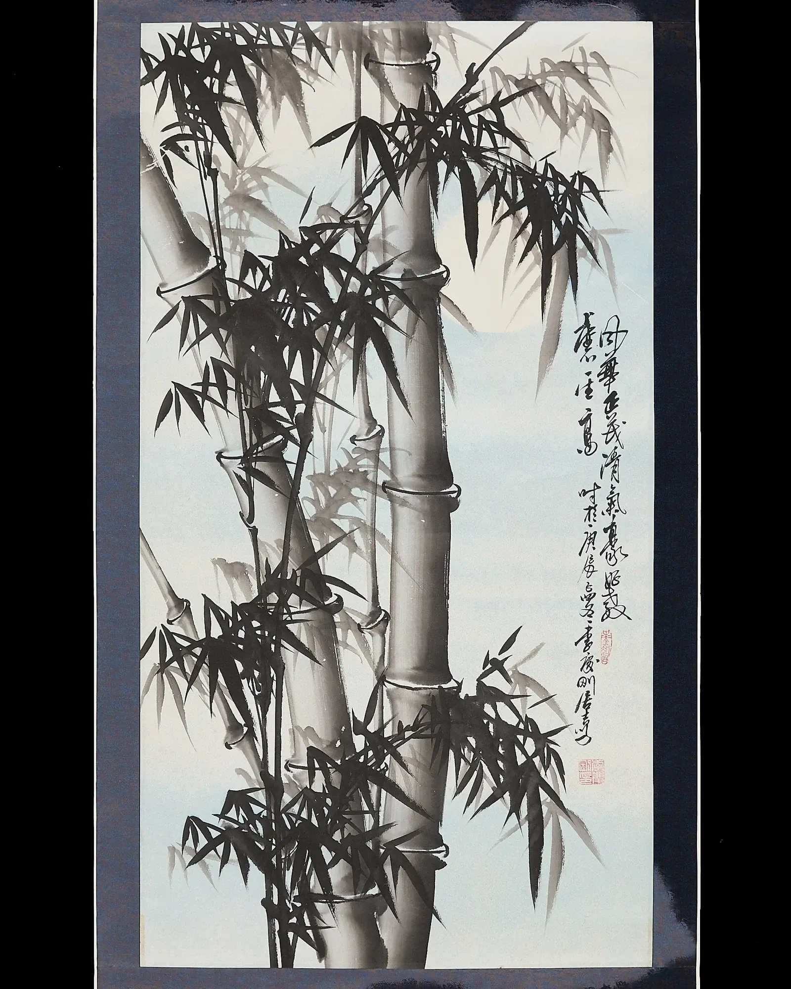 Li Qinggang Scroll Painting of Bamboo