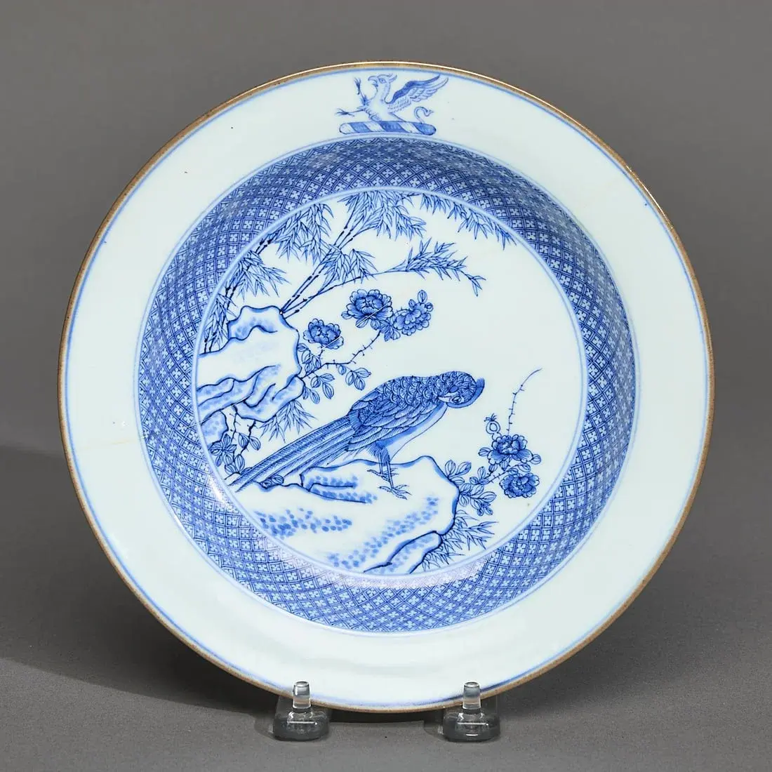 Chinese Export Crested Soup Plate - Peers