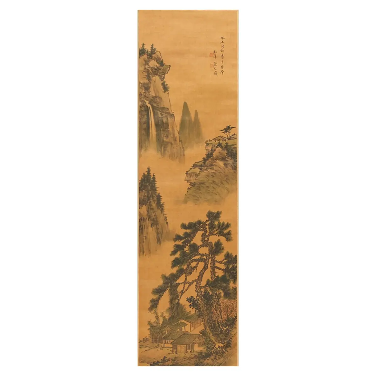 Zhang Tianwei Landscape Scroll Painting