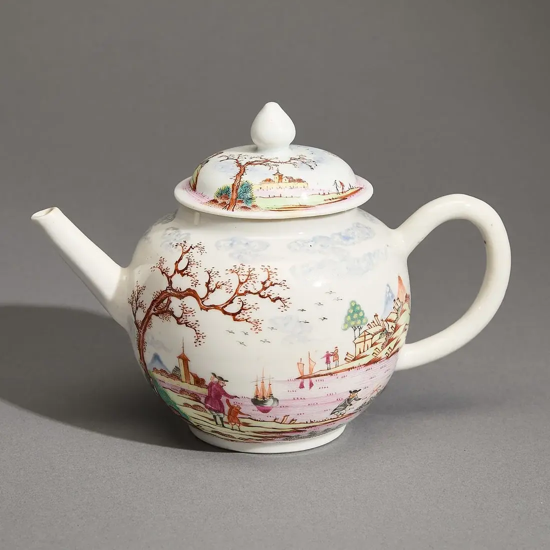 Chinese Export Meissen Style Teapot