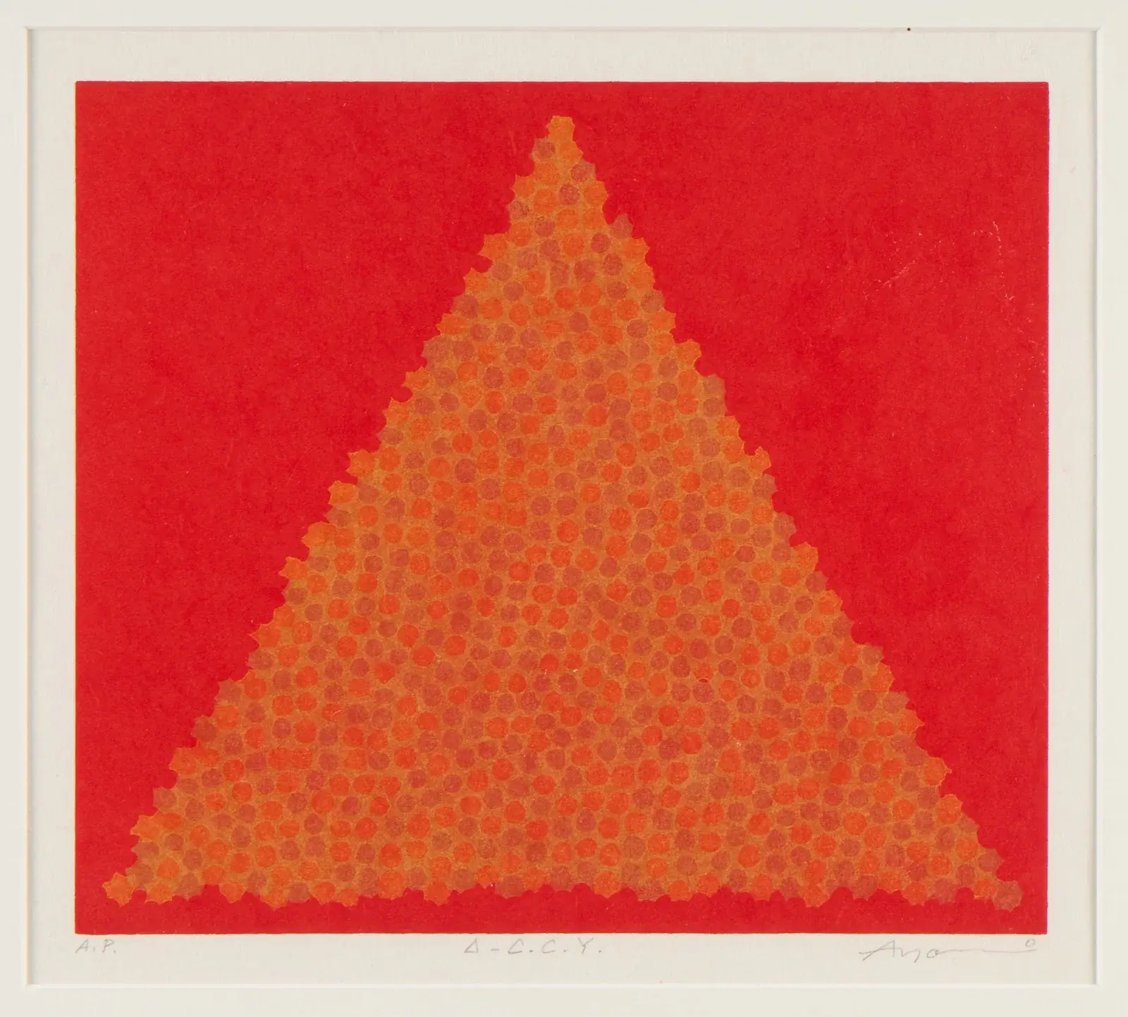 Ayomi Yoshida "? - C.C.Y." Woodblock Print