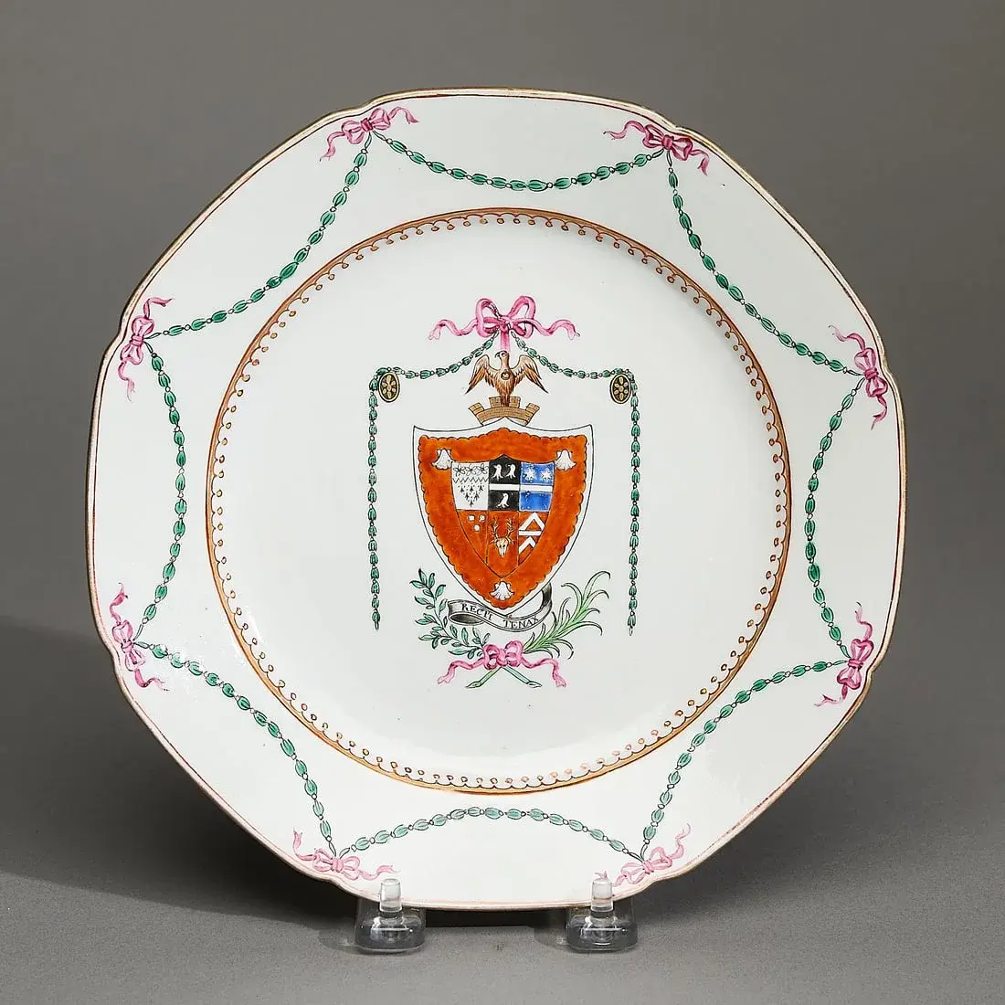 Armorial Octagonal Plate Earle with Gay
