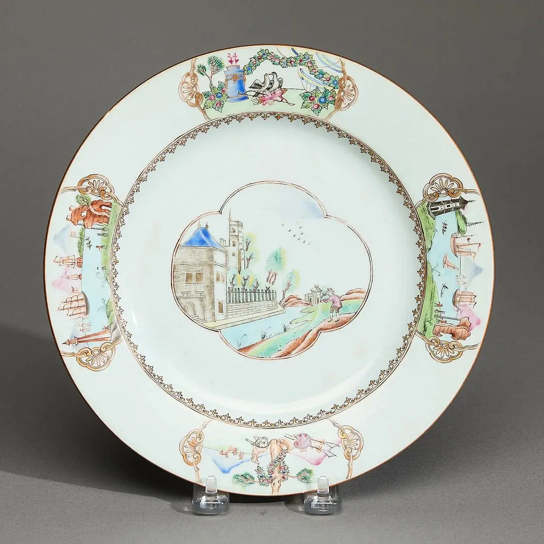 Export European Subject Fort St. George Plate