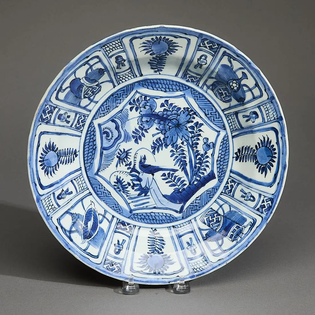 Blue & White Kraak Porcelain Dish