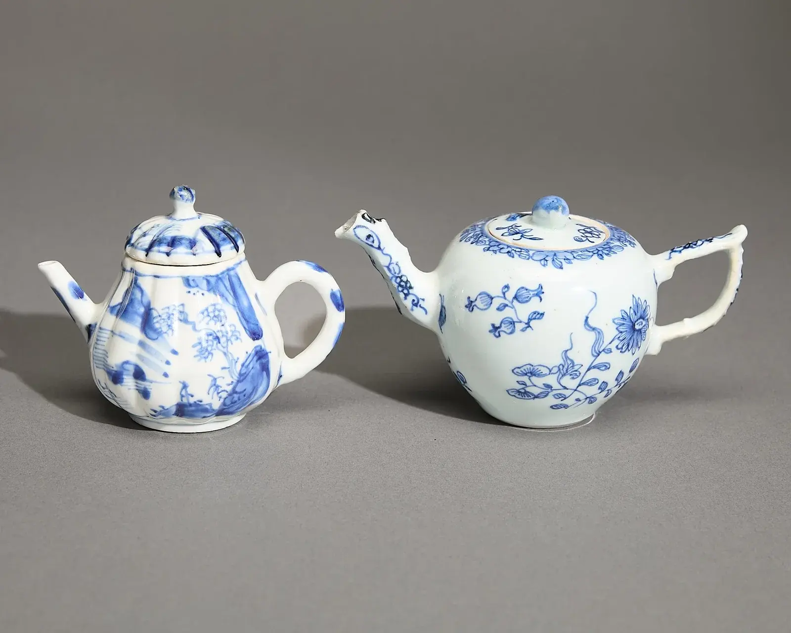 2 Chinese Export Child's Teapots