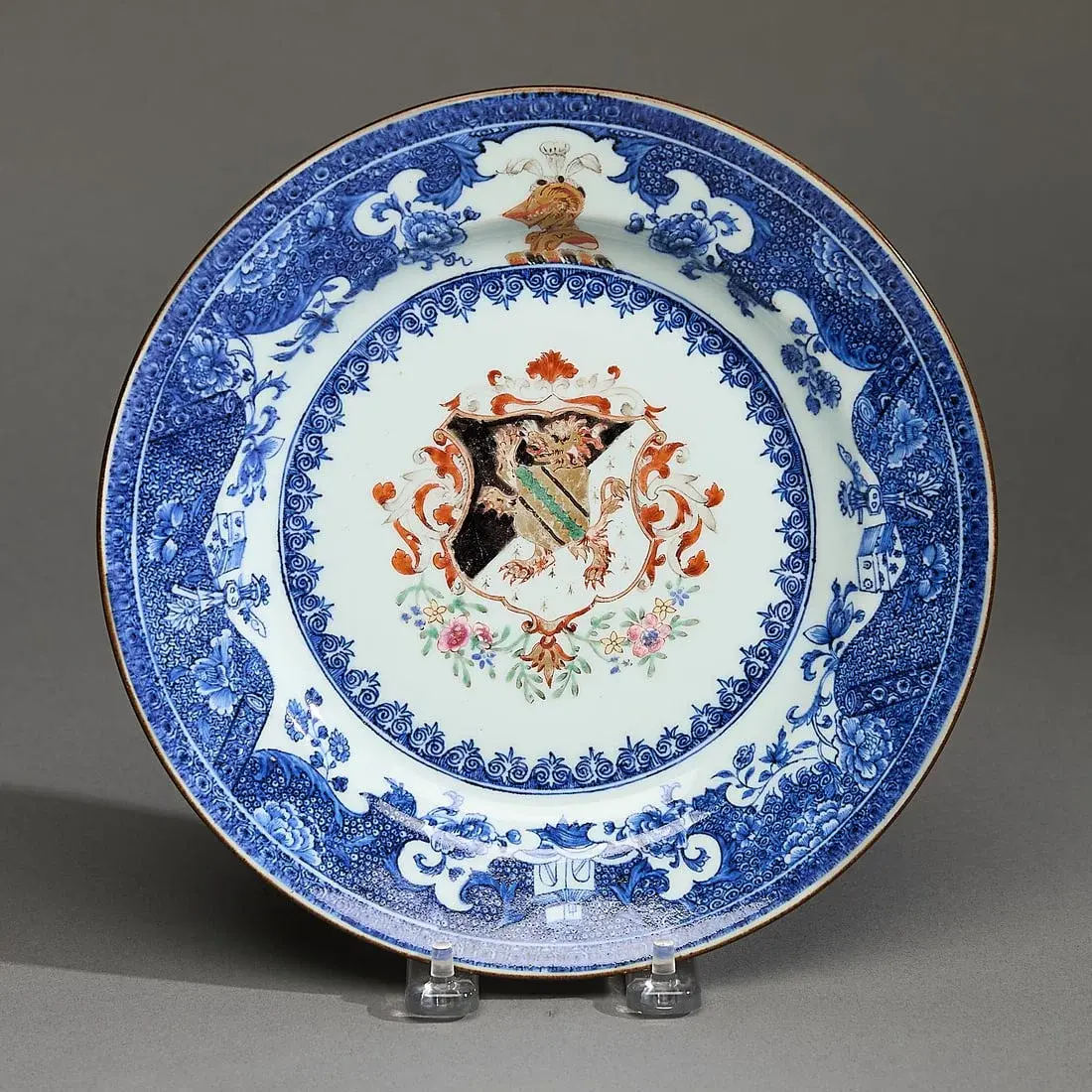 Chinese Export Armorial Plate - Edwards