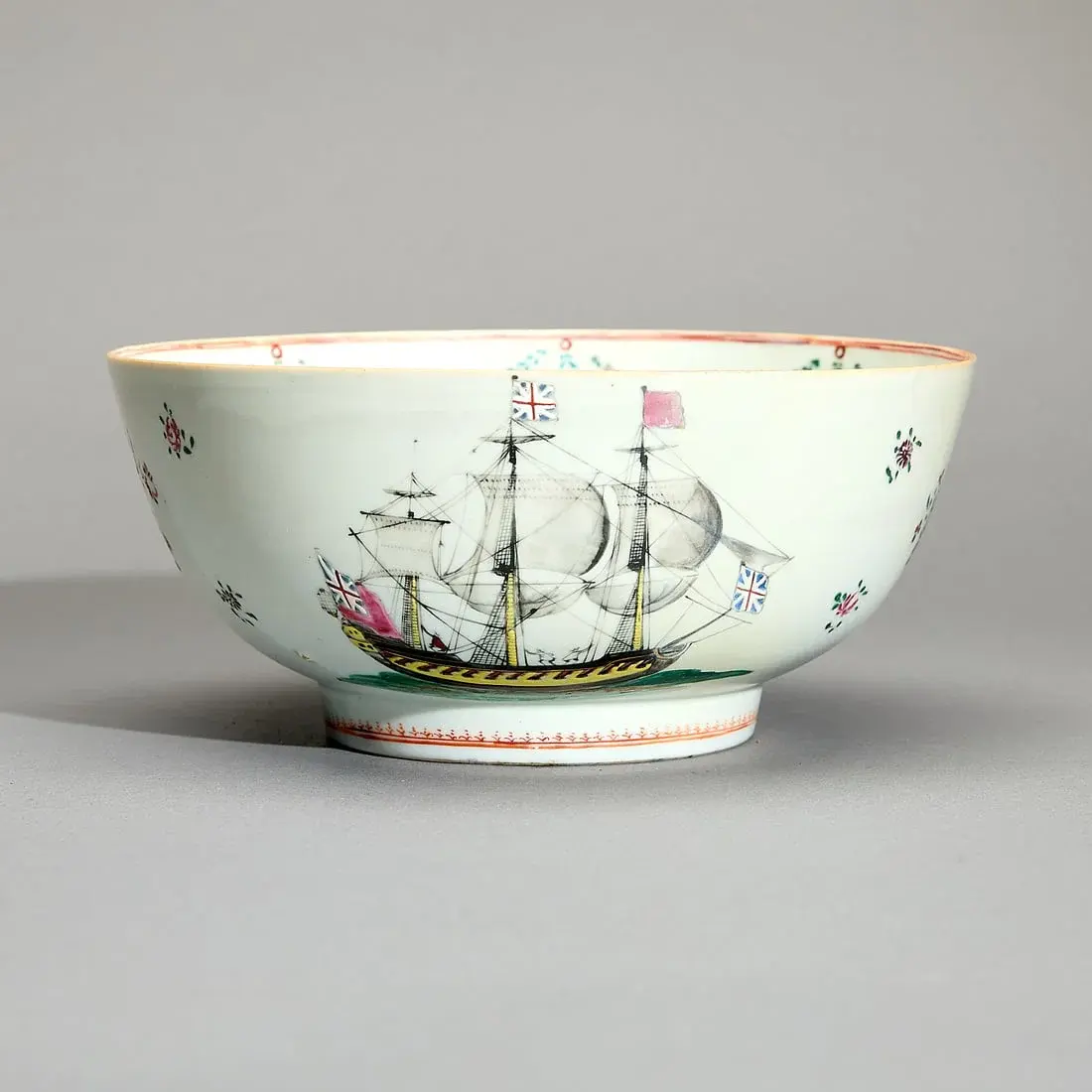 Chinese Export Shipping Bowl Seven Years' War
