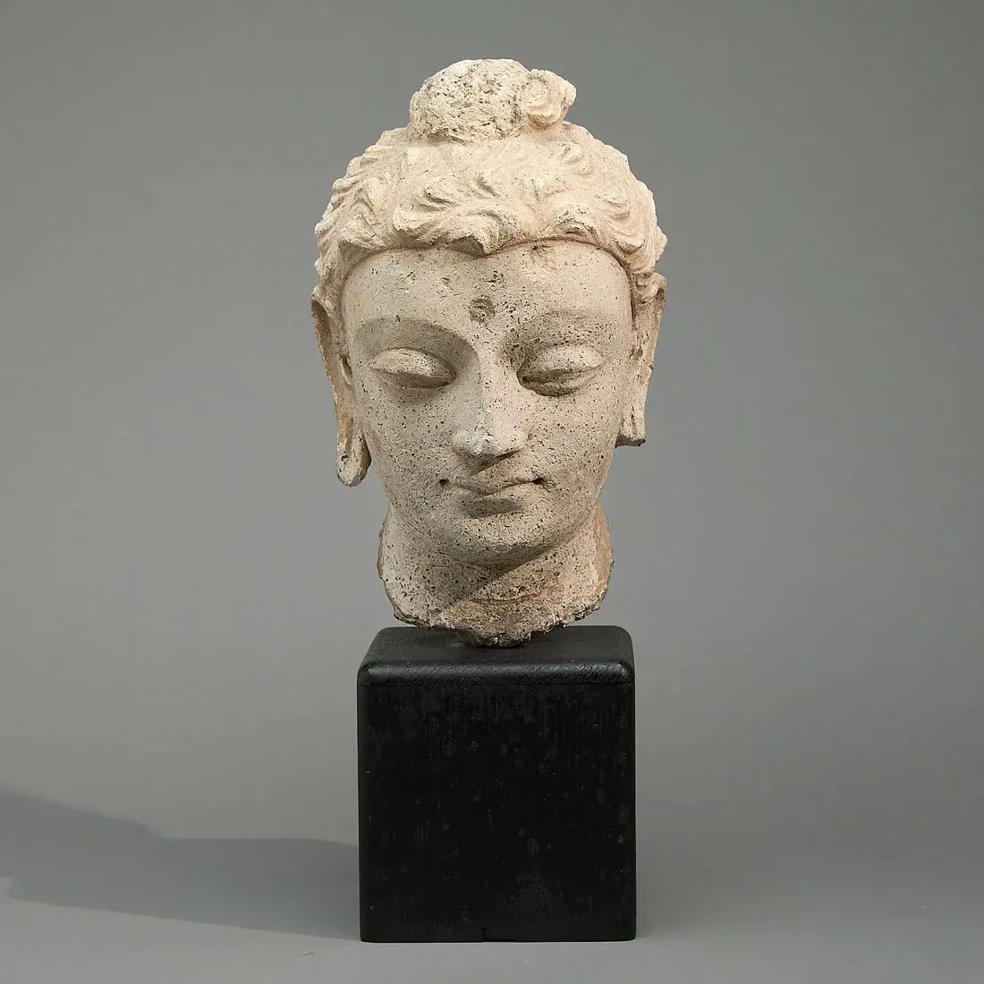 Ancient Gandharan Stucco Buddha Head