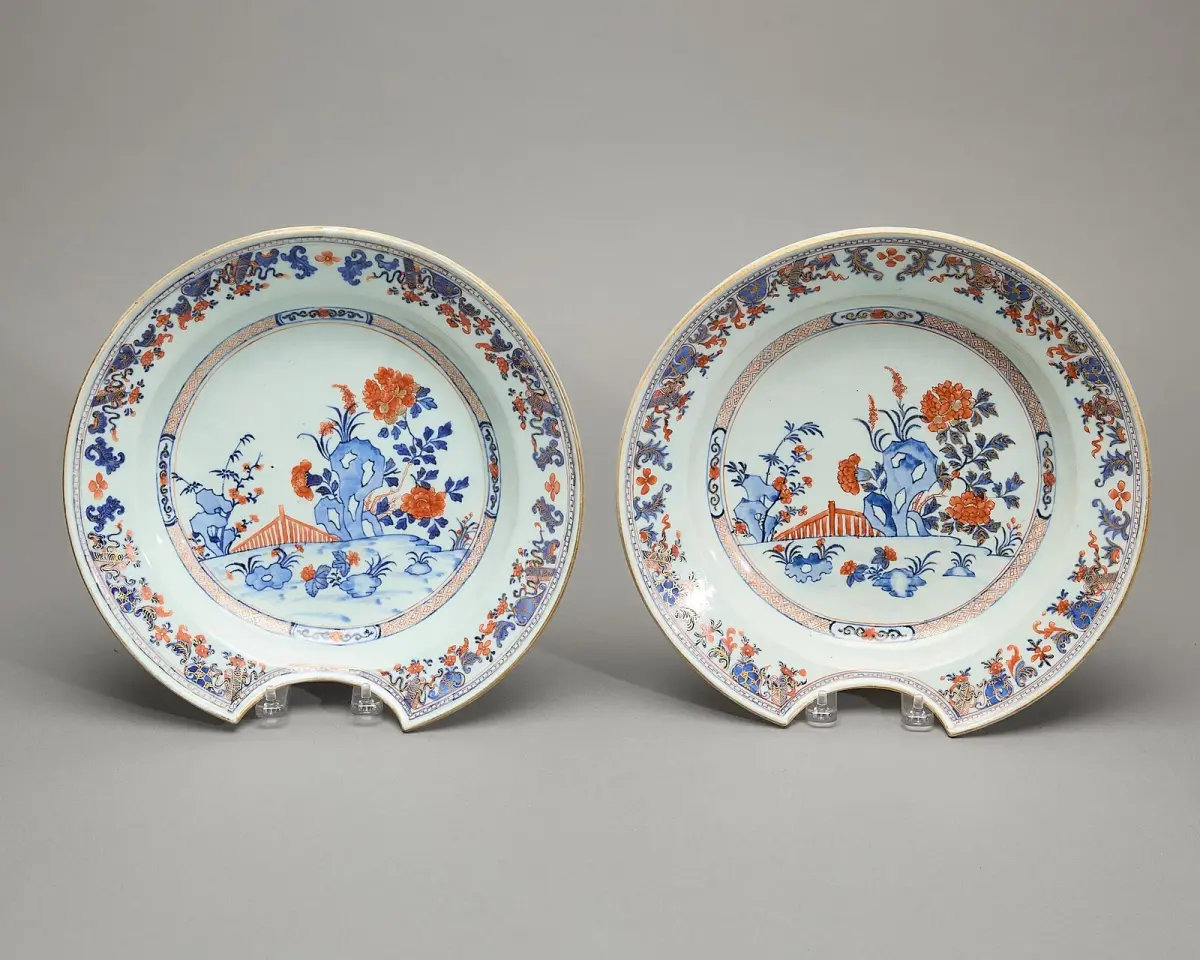 Pair Chinese Imari Barber's Basins
