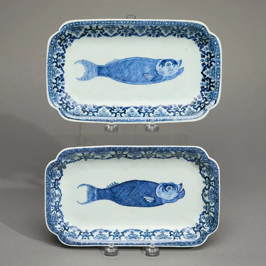 Pair of Dutch Market Herring Dishes