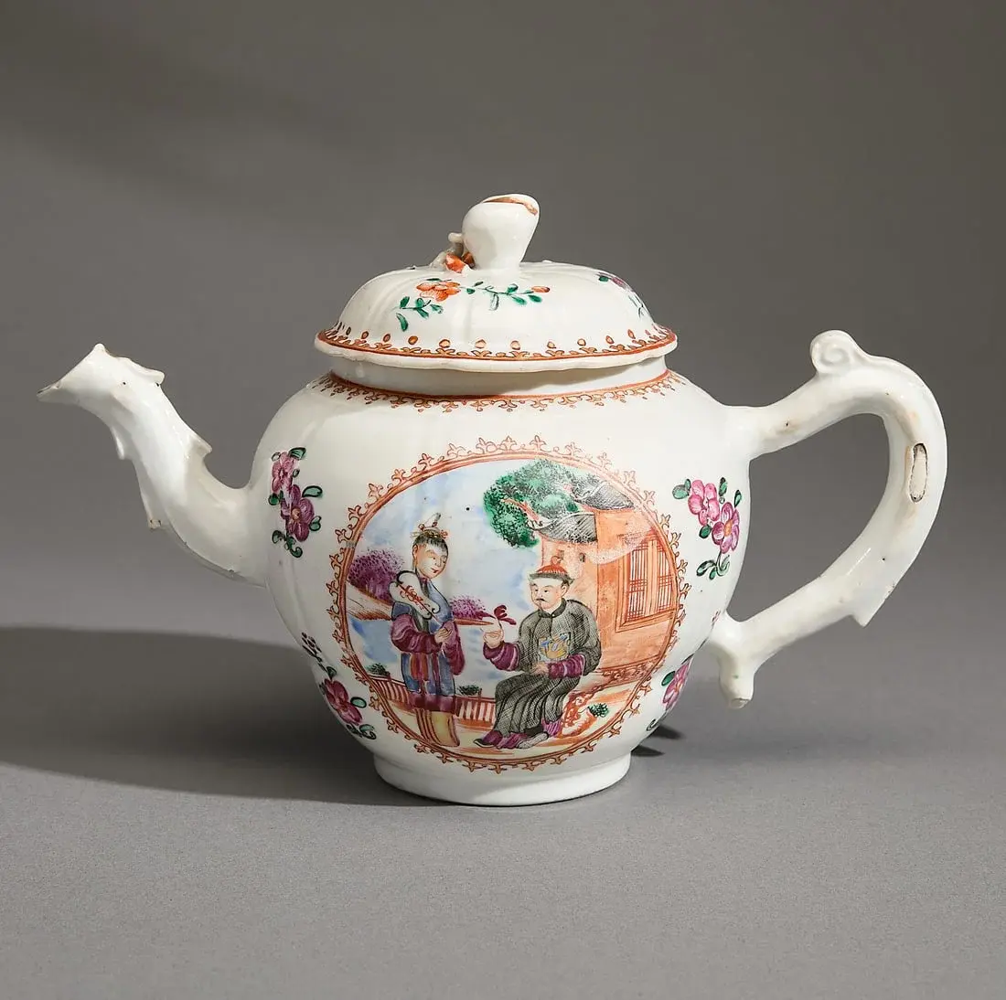 Chinese Export Famille Rose Teapot