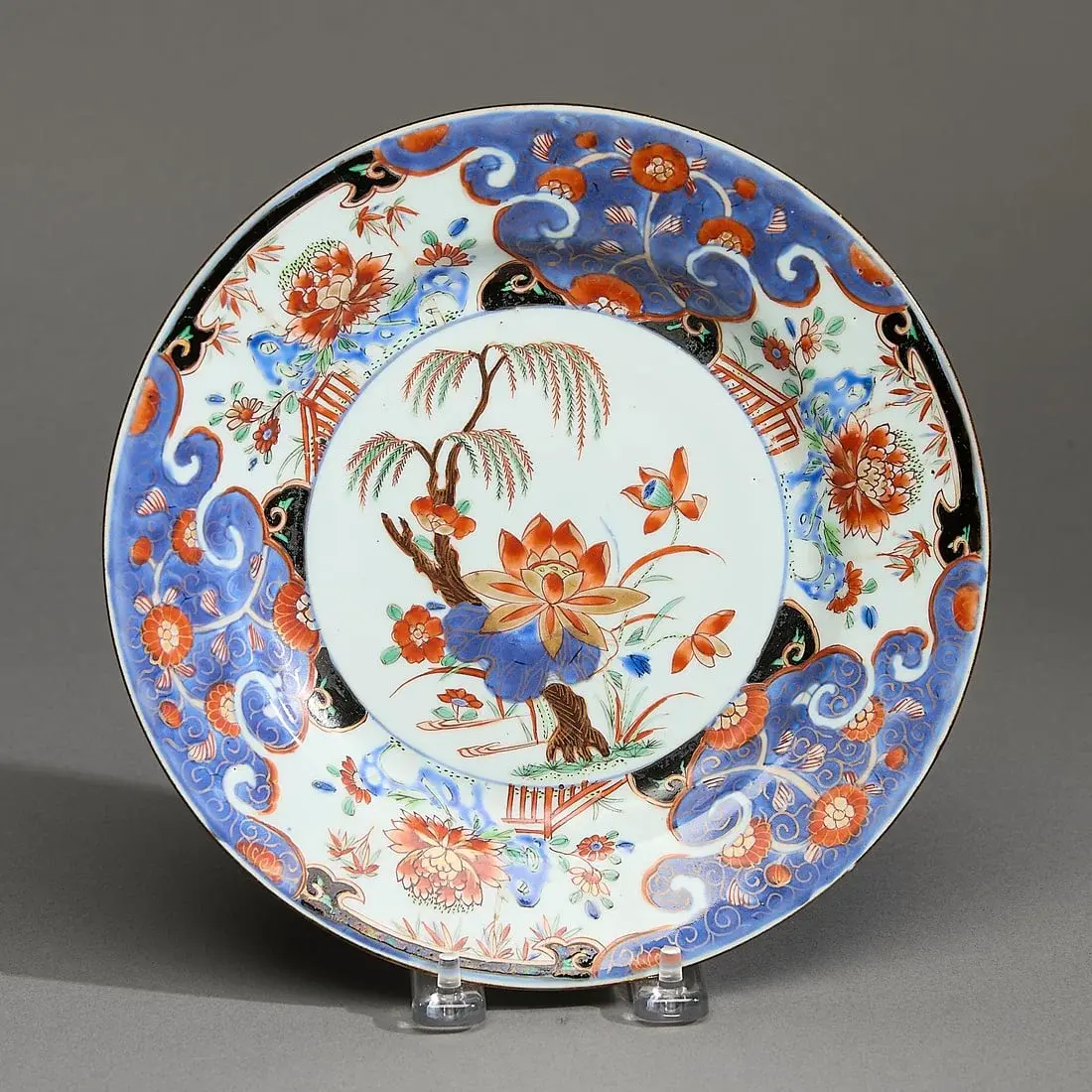 Chinese Export Verte Imari Plate