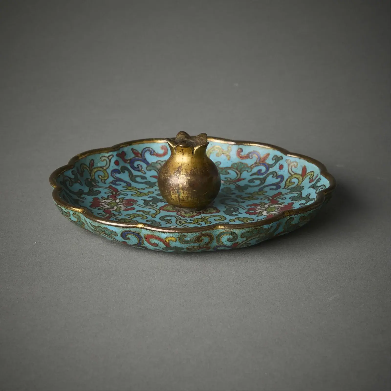 Chinese Imperial Qianlong Cloisonne Incense Holder