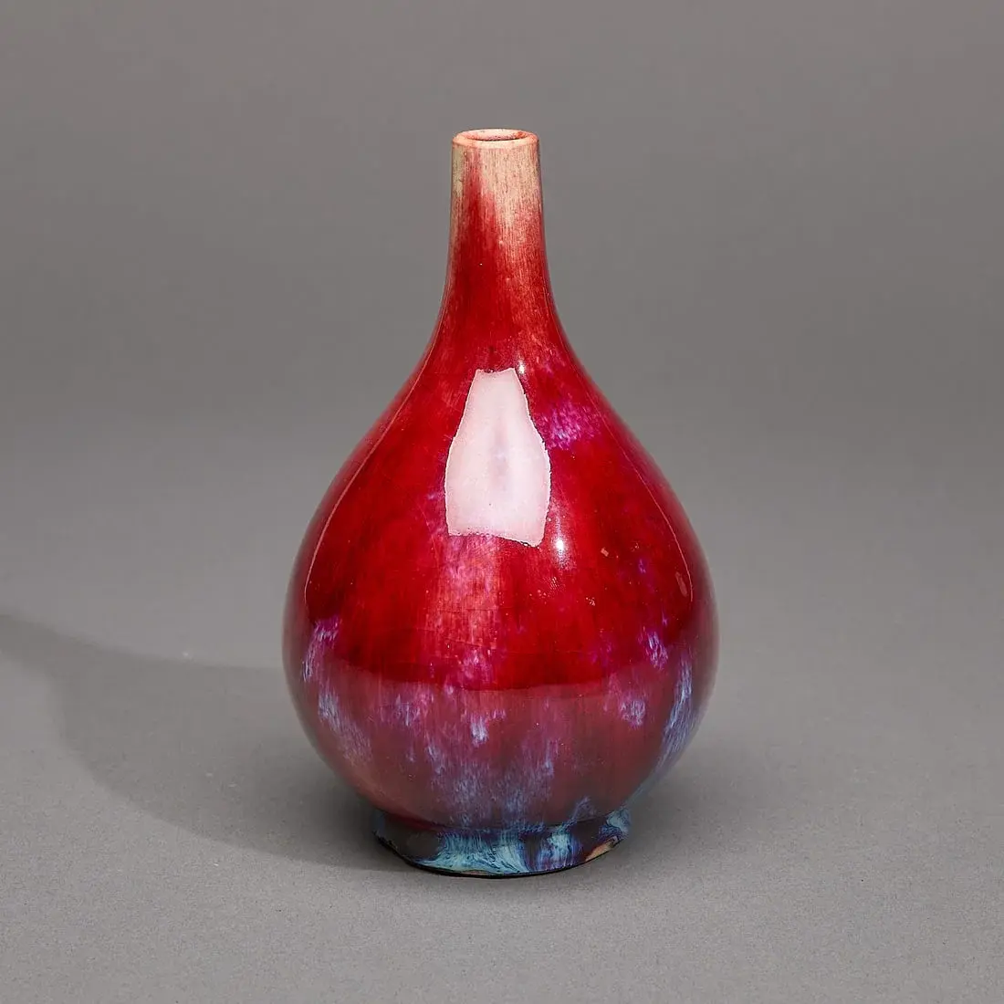 Chinese Qing Porcelain Tianqiuping Flambe Vase