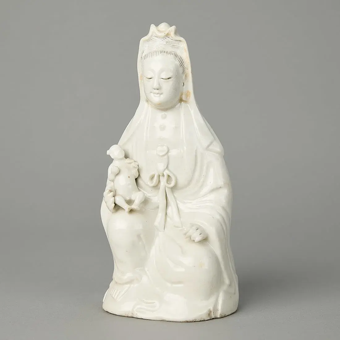 Chinese Kangxi Blanc de Chine Porcelain Guanyin