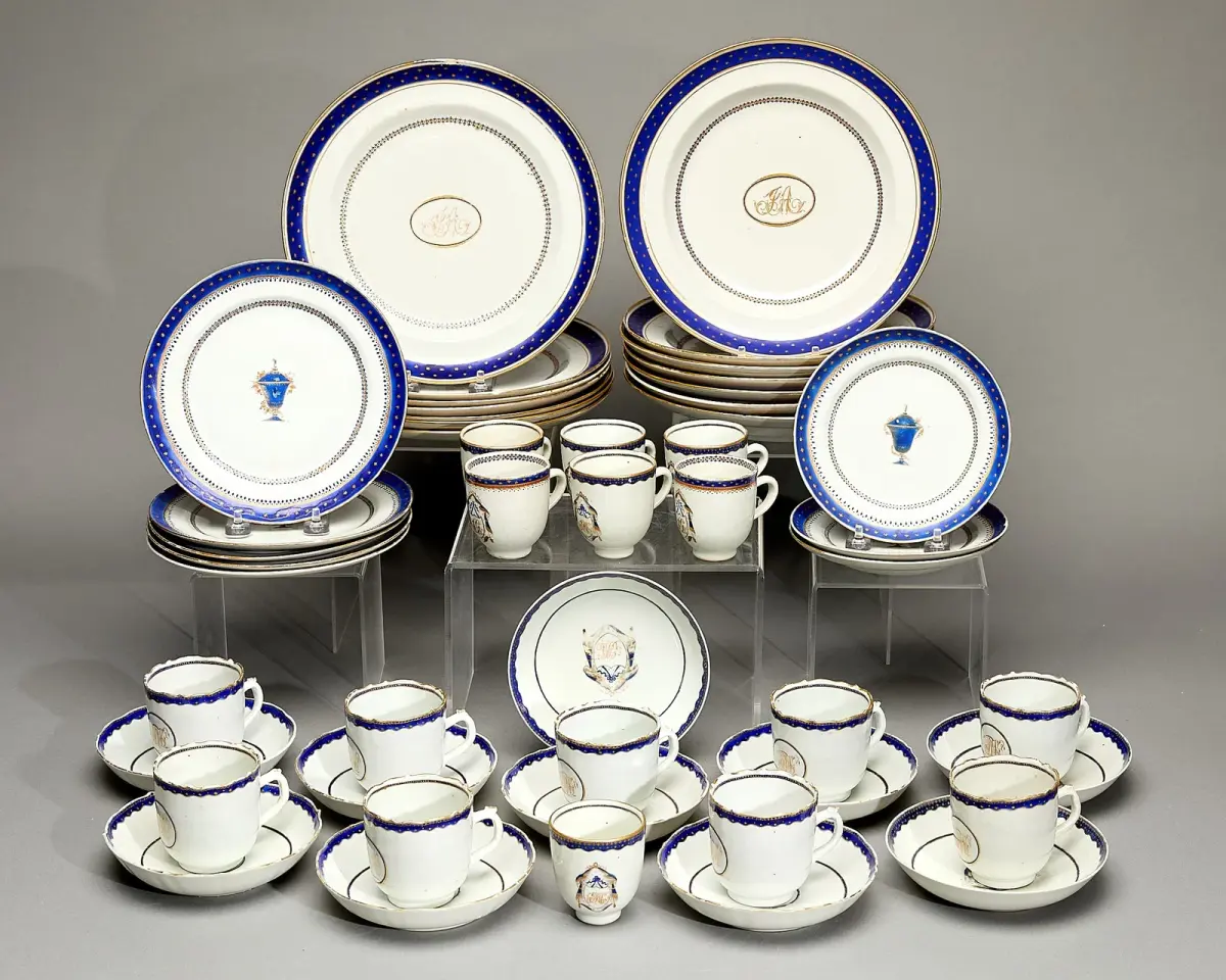 American Market Initialed Part Dinner Service