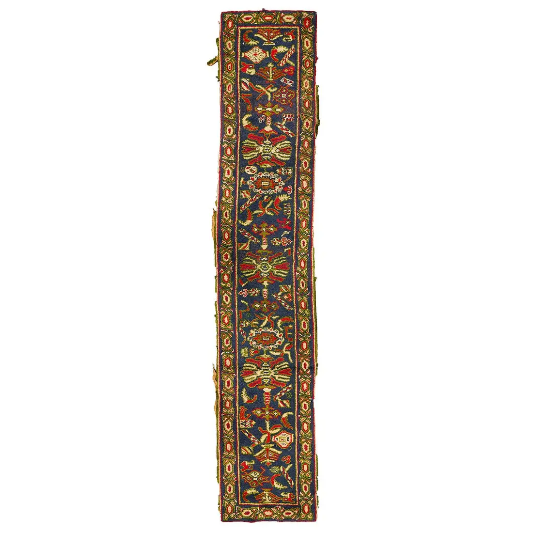 Caucasian Tribal Wool Runner Rug 11'10"x2'3"