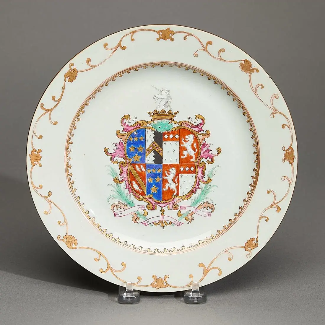 Chinese Export Armorial Plate - Praed