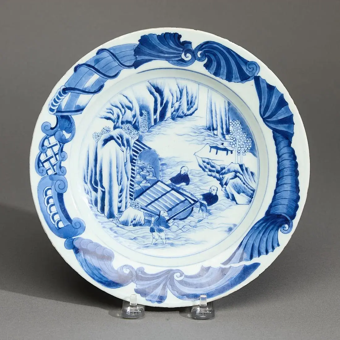 Blue & White Tea Cultivation Plate
