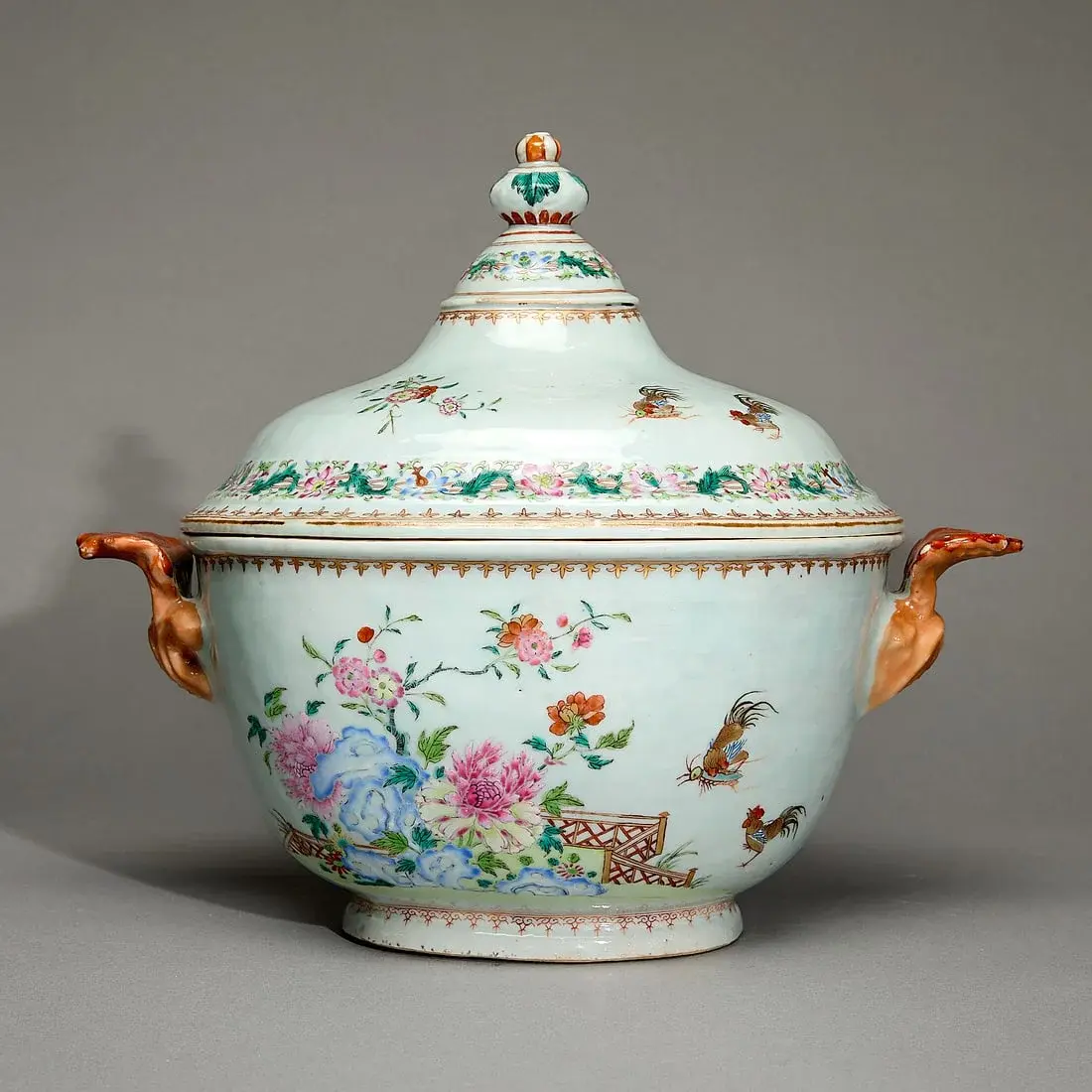 Famille Rose Oval Tureen