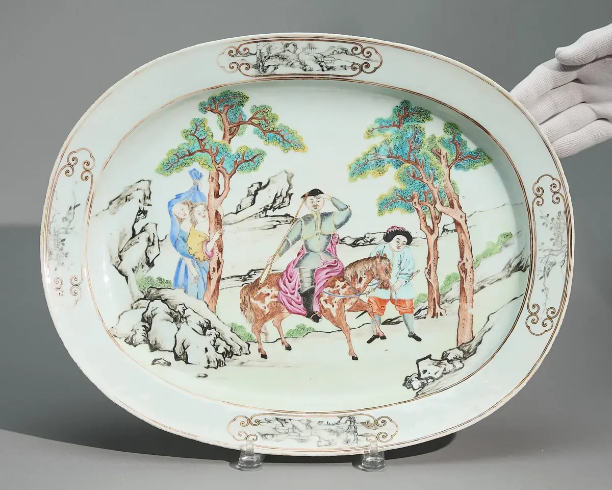 Large & Rare Don Quixote Platter ca. 1750