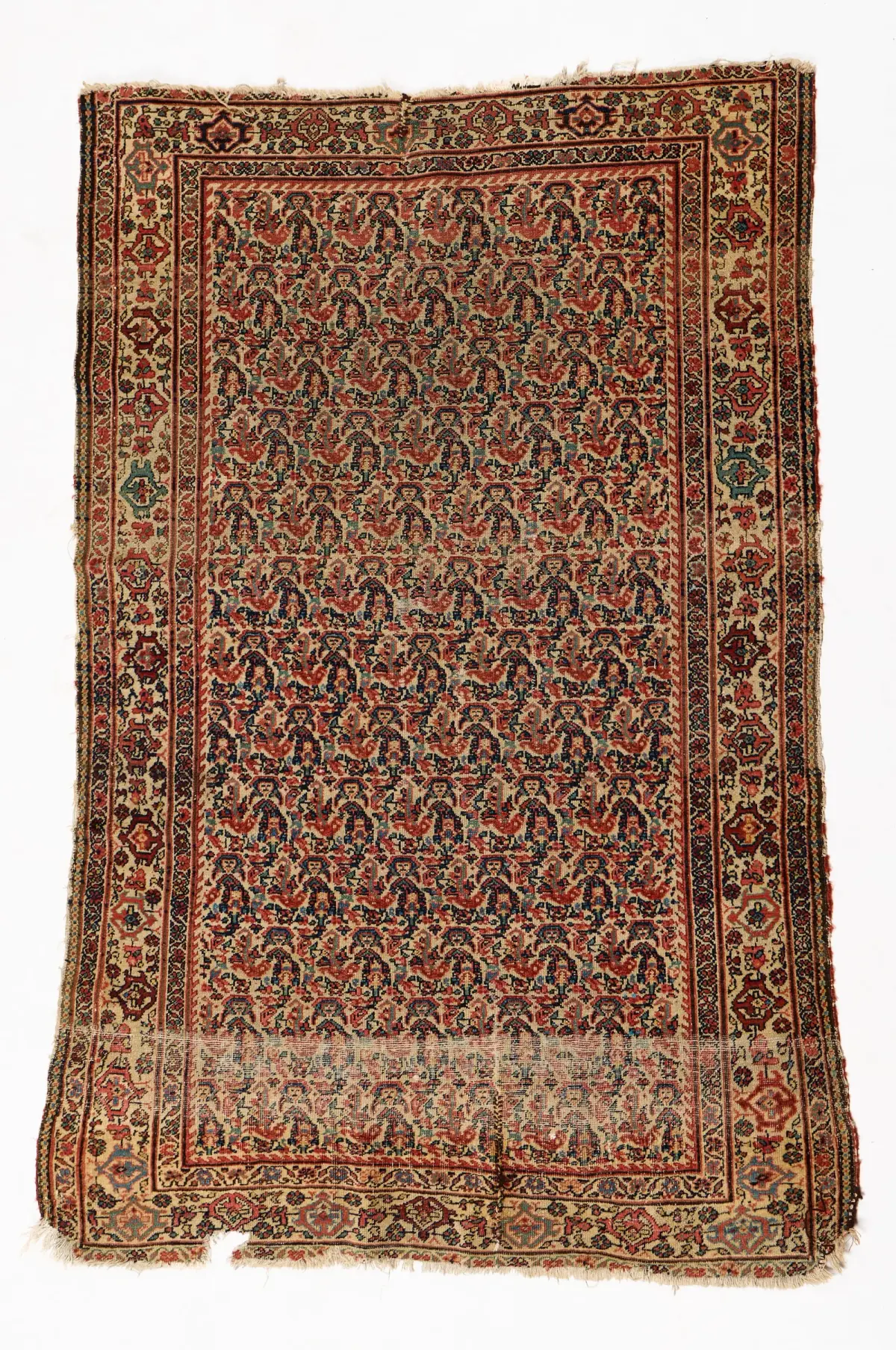 Persian Bijar or Yazd Herati-Style Rug 6'3"x3'11"