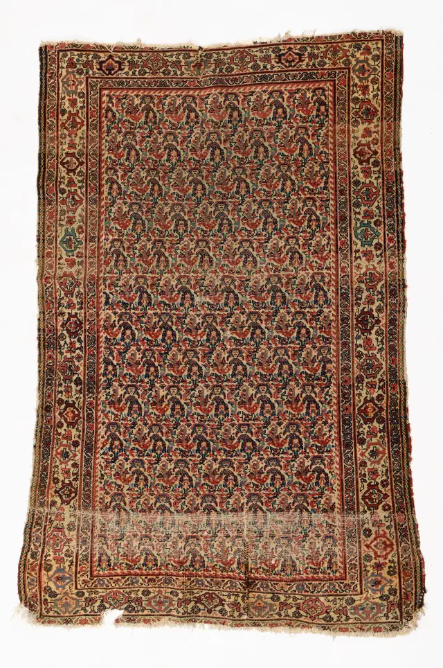 Persian Bijar or Yazd Herati-Style Rug 6'3"x3'11"