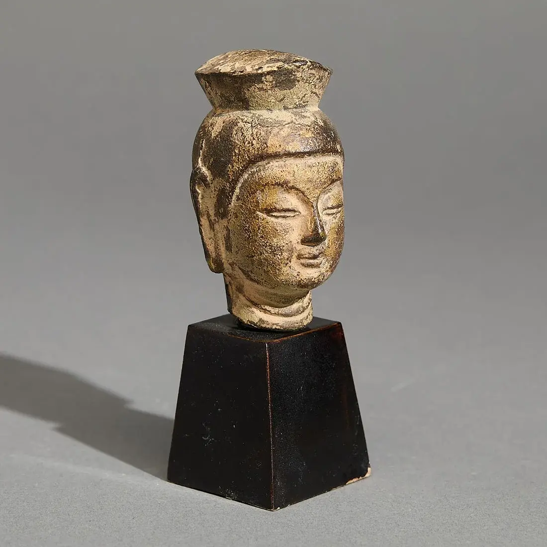 Ancient Chinese Wei Bronze Head of a Buddha