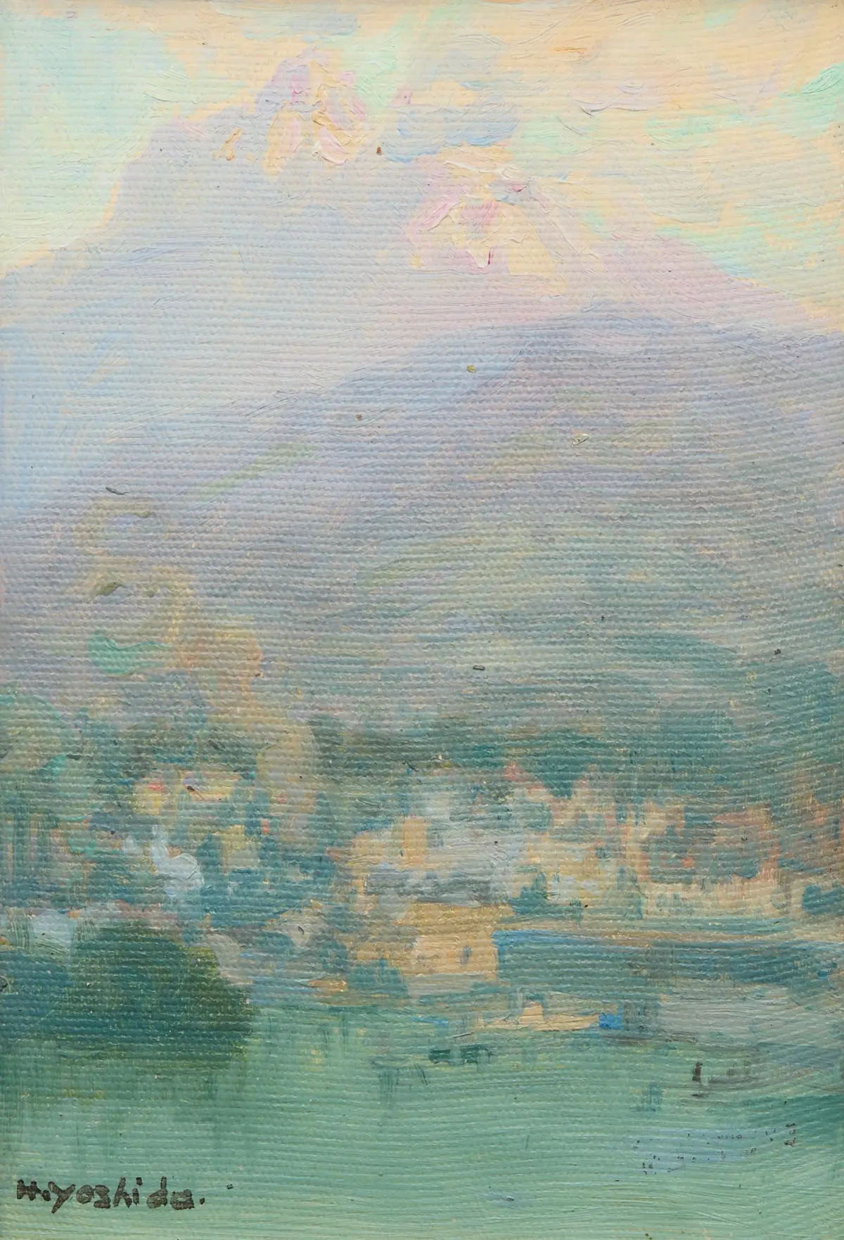 Hiroshi Yoshida Mountain Landscape Painting