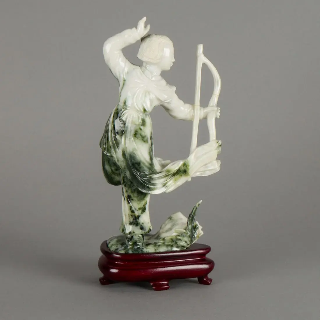 Chinese Cultural Revolution Jadeite Carved Archer